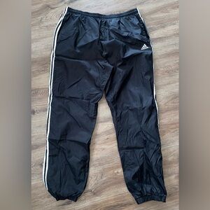 Adidas Black Pants with White Accents